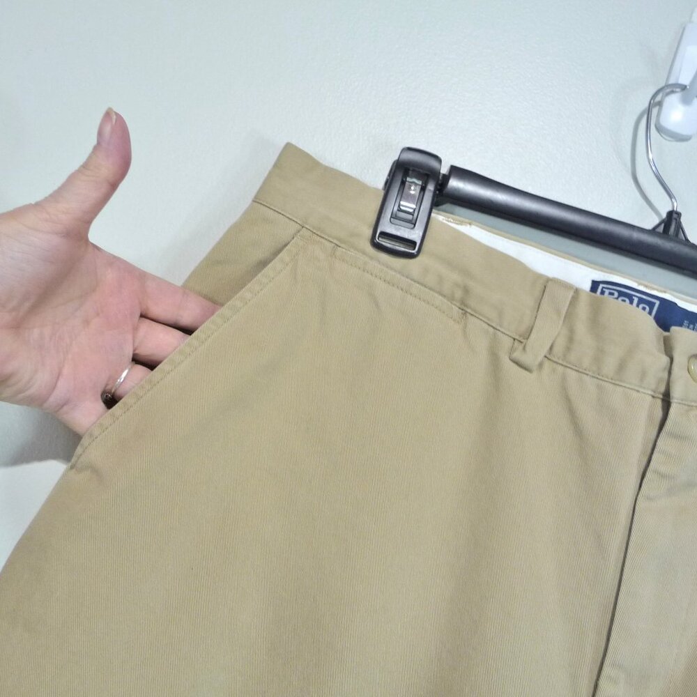 POLO RALPH LAUREN SIZE 35 WAIST CHINOS KHAKIS - Picture 2 of 8
